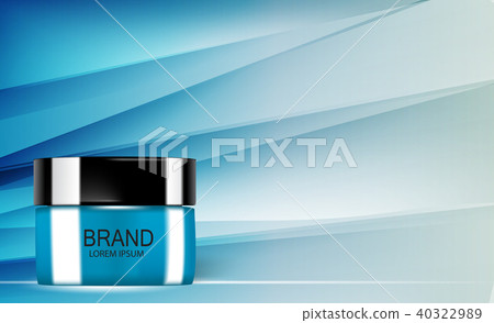 Design Cosmetics Product Template for Ads or Magazine Background. 3D Realistic Vector Iillustration Design Cosmetics Product Template for Ads or Magazine Background. 3D Realistic Vector Iillustration 40322989