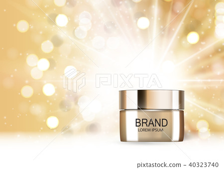 Design Cosmetics Product  Template for Ads or Magazine Background. 3D Realistic Vector Iillustration 40323740
