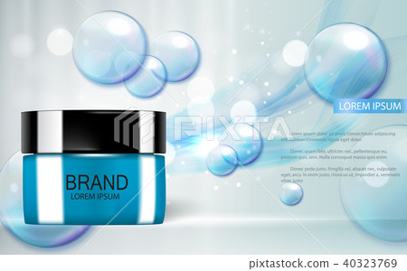 Design Cosmetics Product  Template for Ads or Magazine Background. 3D Realistic Vector Iillustration 40323769