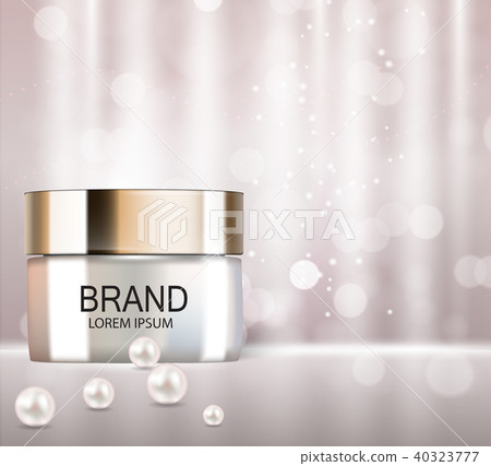 Design Cosmetics Product Template for Ads or Magazine Background. 3D Realistic Vector Iillustration Design Cosmetics Product Template for Ads or Magazine Background. 3D Realistic Vector Iillustration 40323777