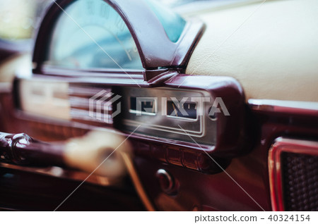 Closeup windshield in the rain Volga car Closeup windshield in the rain Volga car 40324154