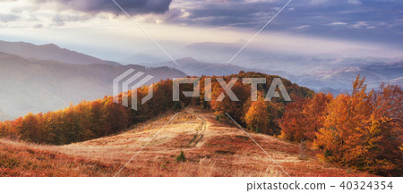 rock massif in the Carpathians. 40324354