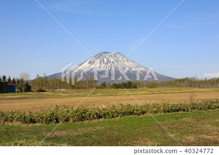 Melting Mt. Yotei (view from Niseko-cho Miyata district) 40324772