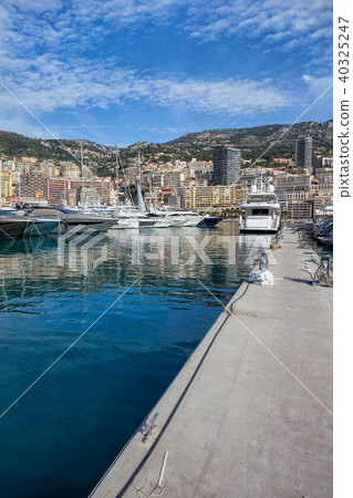 Monaco Skyline From Port 40325247