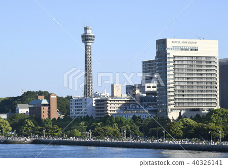 日本的橫濱城市景觀我想看橫濱海洋塔等。 日本的橫濱城市景觀我想看橫濱海洋塔等。 40326141