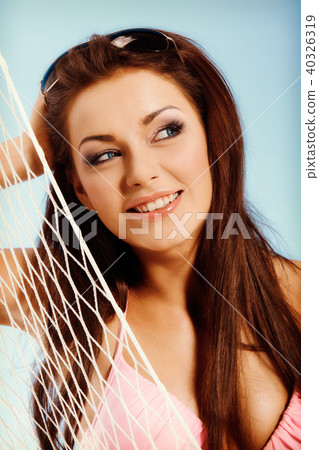 Portrait of young woman in bikini Portrait of young woman in bikini 40326319