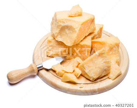 pieces of parmesan or parmigiano cheese 40327201