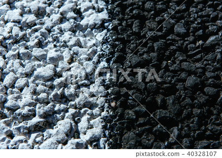 New asphalt texture with white dashed line New asphalt texture with white dashed line 40328107