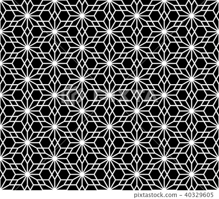 Seamless traditional Japanese Kumiko ornament Seamless traditional Japanese Kumiko ornament 40329605