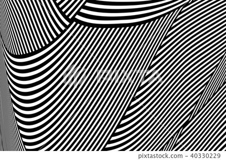 Abstract op art pattern. Lines texture. - Stock Illustration [40330229 ...