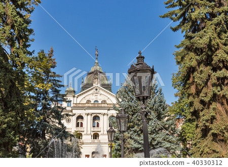 Singing Fountain and Theater in Kosice, Slovakia. Singing Fountain and Theater in Kosice, Slovakia. 40330312