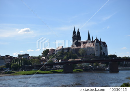 Germany Meissen Albrecht Castle and River Elbe 40330415