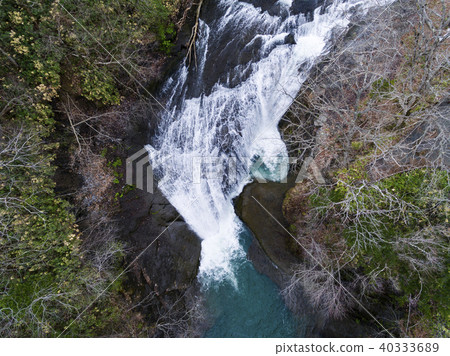Eniwa Valley (White Fan Falls) aerial view 40333689