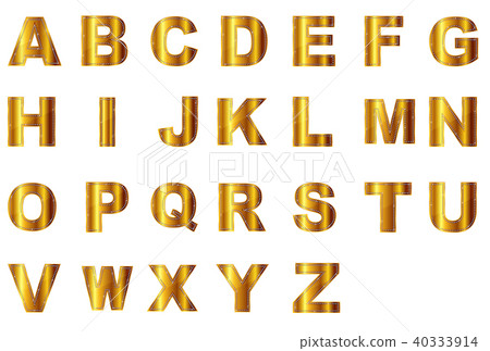字母表金色字母圖標 40333914
