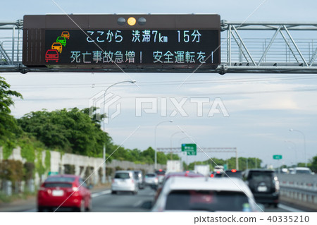 高速公路的擁堵圖像 高速公路的擁堵圖像 40335210
