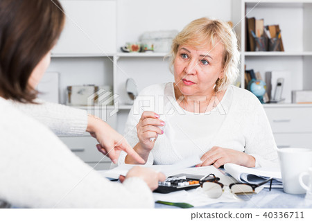 Mature woman and acccountant Mature woman and acccountant 40336711
