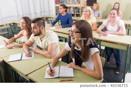 Group of students working in classroom Group of students working in classroom 40336715