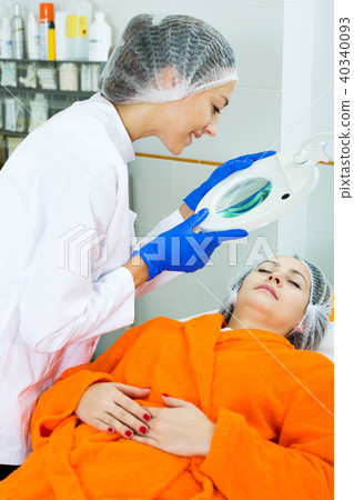 Young client ready for beauty procedures Young client ready for beauty procedures 40340093