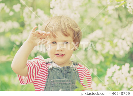 Toddler in spring Toddler in spring 40340799