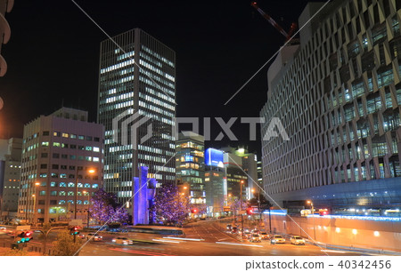 Osaka Umeda Night view of the city Osaka Umeda Night view of the city 40342456
