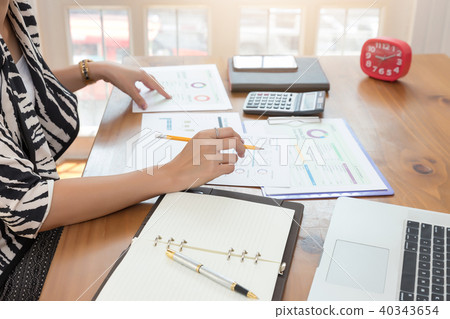 Business and finance concept of office working Business and finance concept of office working 40343654