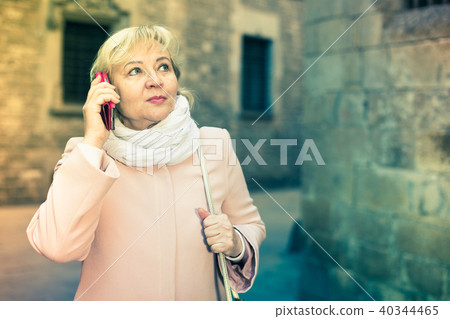 woman talking on mobile phone 40344465