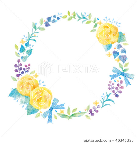 Illustration of floral wreath Illustration of floral wreath 40345353