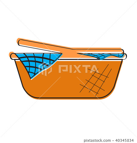 Empty picnic basket icon Empty picnic basket icon 40345834