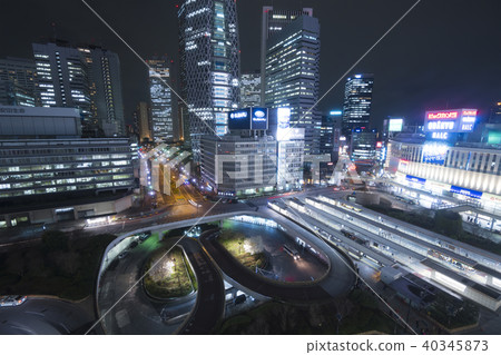 東京夜景·新宿站 40345873