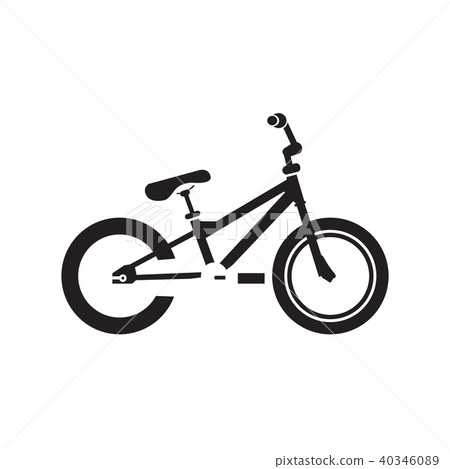 Isolated bicycle silhouette Isolated bicycle silhouette 40346089