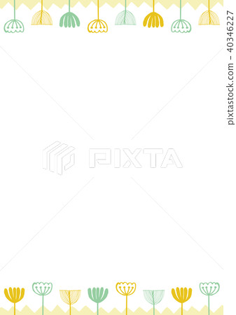 Hand drawn botanical frame 40346227