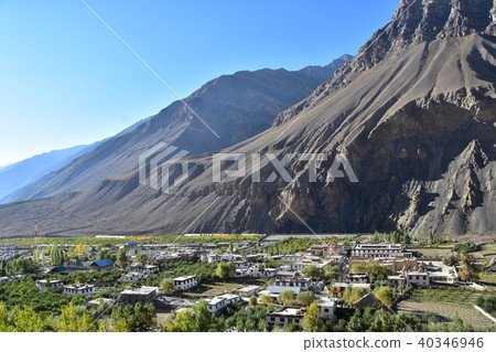 住宅,修道院和Tabo Gonpa在Spiti谷,印度 住宅,修道院和Tabo Gonpa在Spiti谷,印度 40346946