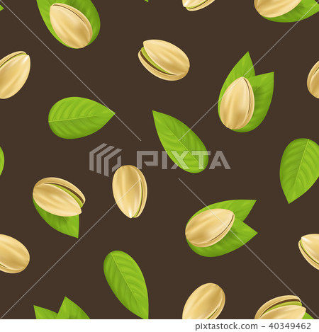 Realistic Detailed Pistachio Nuts Seamless... - Stock Illustration ...
