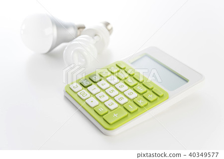 Calculator and light bulb 40349577