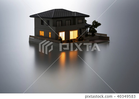 House model with lights House model with lights 40349583