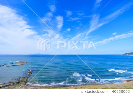 Aerial view near Tirayama city Hirasagoura coast Aerial view near Tirayama city Hirasagoura coast 40350003