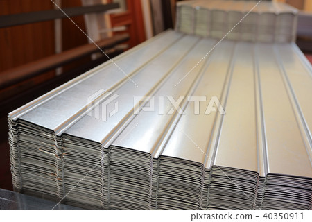Corrugated metal siding fence 40350911