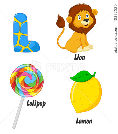 Illustration of L alphabet 40352529