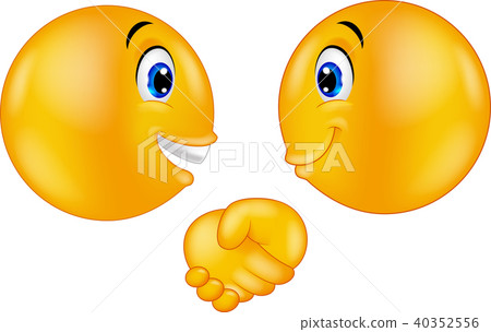 Emoticons shaking hands 40352556
