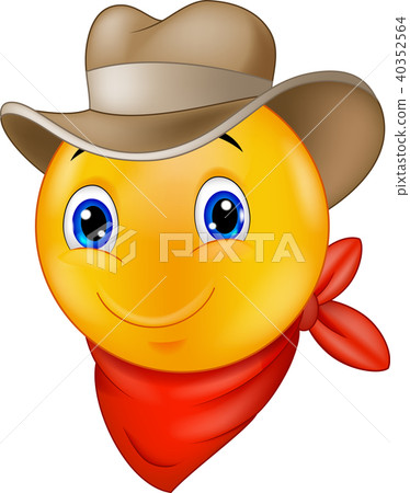 Cowboy smiley emoticon Cowboy smiley emoticon 40352564