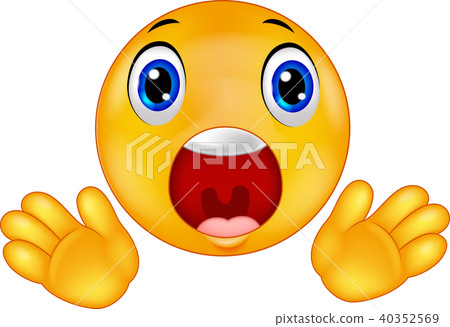 Smiley emoticon surprised 40352569