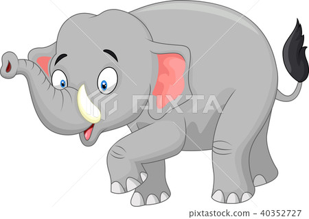 Cute cartoon elephant 40352727
