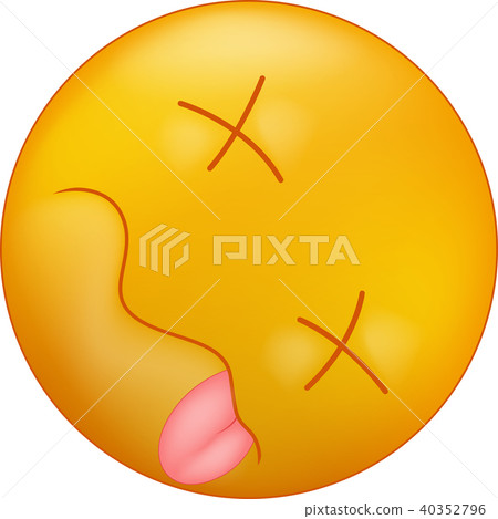 Dead emoticon smiley Dead emoticon smiley 40352796