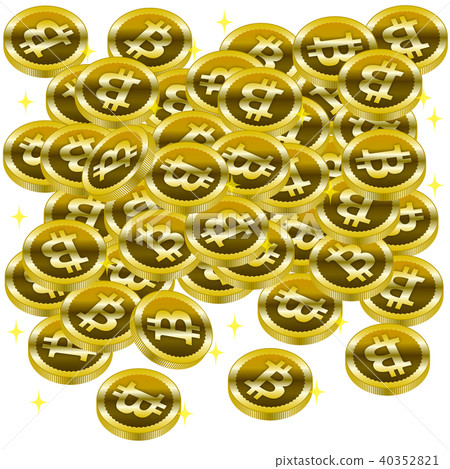 Vector coin one side bit coin Vector coin one side bit coin 40352821