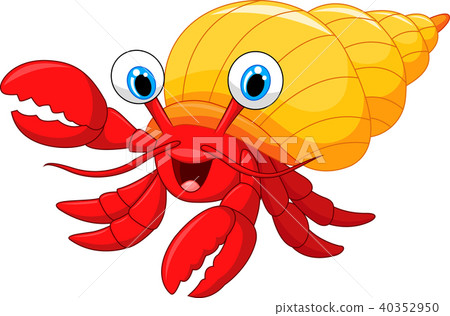 Cartoon hermit crab Cartoon hermit crab 40352950