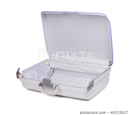 Grey suitcase isolated Grey suitcase isolated 40353027