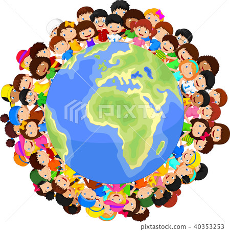 Multicultural children on planet earth 40353253