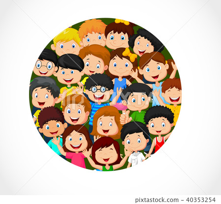 Crowd of children Crowd of children 40353254