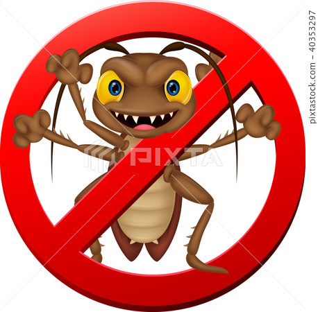 Scary cockroach cartoon - Stock Illustration [40353297] - PIXTA