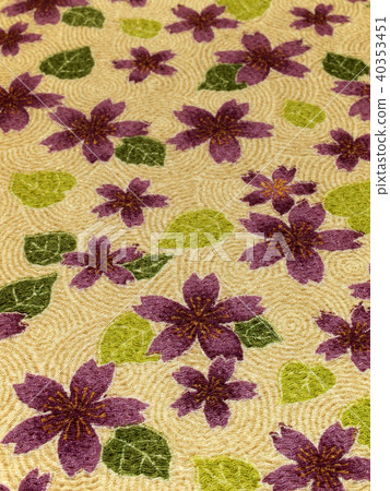 Japanese cloth, crepe cloth, cherry blossom pattern Japanese cloth, crepe cloth, cherry blossom pattern 40353451